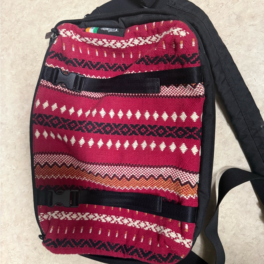 Stylish Red and Black Men's Laptop Bag